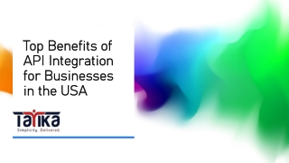 Top Benefits of API Integration for Businesses in the USA