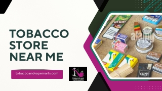 Tobacco Store Near Me