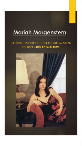 Mariah Morgenstern - Journey in Film & Music