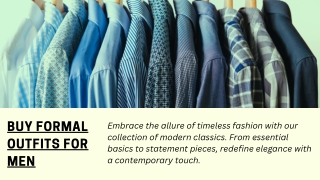 Buy Formal Outfits For Men