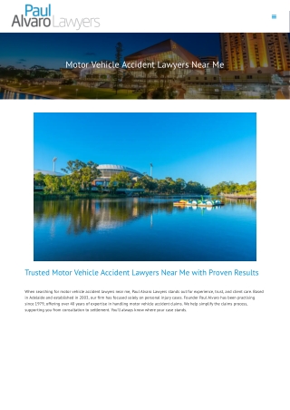 Motor Vehicle Accident Lawyers Near Me