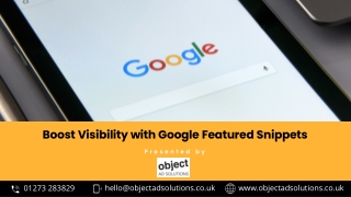 Boost Visibility with Google Featured Snippets