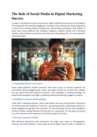 The Role of Social Media in Digital Marketing Success