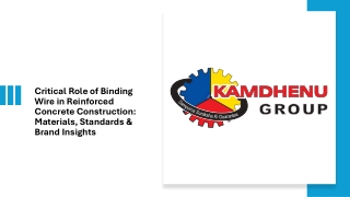 Binding Wire’s Role in Strong & Safe RCC Construction