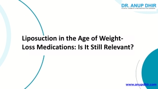 Liposuction in the Age of Weight Loss Medications Is It Still Relevant