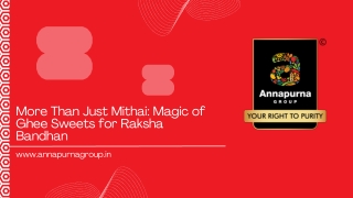 More Than Just Mithai Magic of Ghee Sweets for Raksha Bandhan