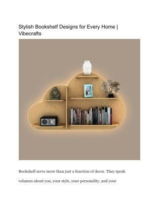 Stylish Bookshelf Designs for Every Home _ Vibecrafts - Google Docs