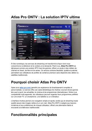 atlas pro ontv