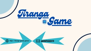 Tiranga Game – India’s Trusted Online Gaming Platform