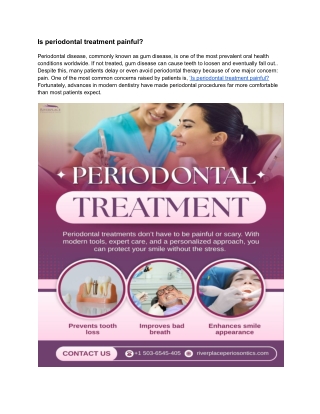 Is periodontal treatment painful