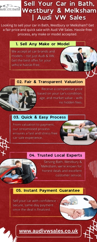 Sell Your Car in Bath, Westbury & Melksham  Audi VW Sales
