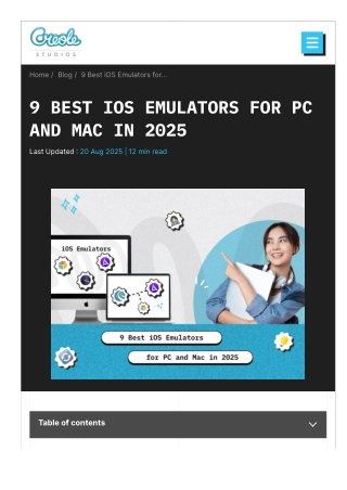 9 Best iOS Emulators for PC and Mac in 2025