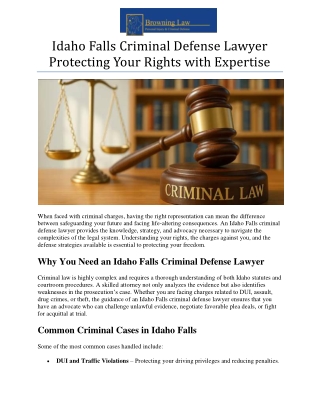 idaho falls criminal defense lawyer protecting your rights with expertise