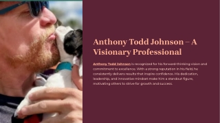 The Journey of Anthony Todd Johnson