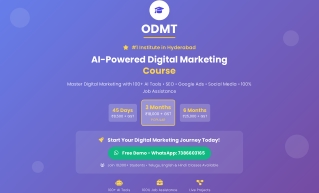 Digital Marketing Training in ODMT | Learn SEO, Social Media & AI Tools