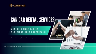 Can Car Rental Services Actually Make Family Vacations More Comfortable