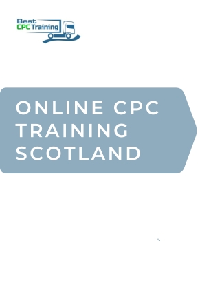 Best Online CPC Training in Scotland