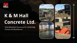 A Solid Start Your Lethbridge Basement, Crafted with Care by K & M Hall Ltd