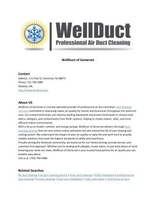 WellDuct of Somerset