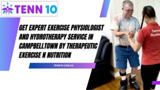 Get Expert Exercise Physiologist and Hydrotherapy Service in Campbelltown by Therapeutic Exercise N Nutrition