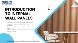 Internal Wall Panels – Smarter, Stronger, and More Efficient Building Solutions