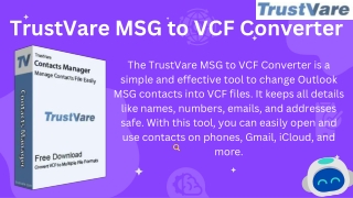 MSG to VCF Converter – Fast and Secure Contact Export