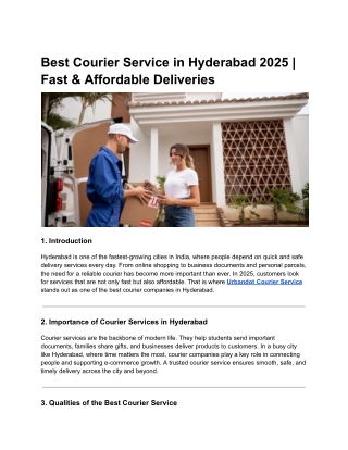 Best Courier Service near me.