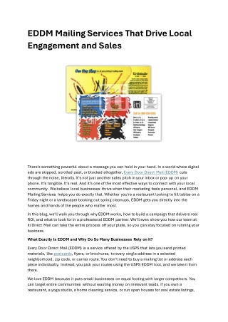 EDDM Mailing Services