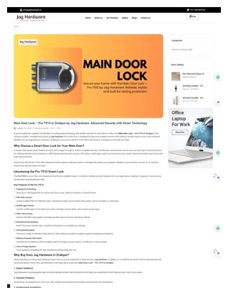 Main Door Lock – Pro T910 in Zirakpur by Jag Hardware