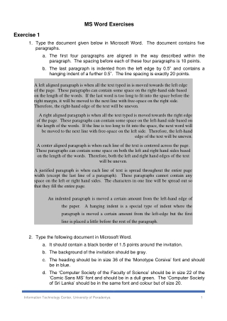 MS Word Exercises_1