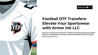 Create Custom Football Gear with DTF Transfers by Armor Ink LLC