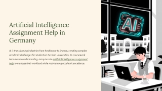 Artificial Intelligence Assignment Help in Germany | IAH