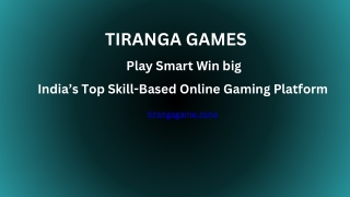 Tiranga Games - Play Smart Win Big