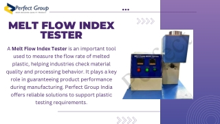 Melt Flow Index Tester