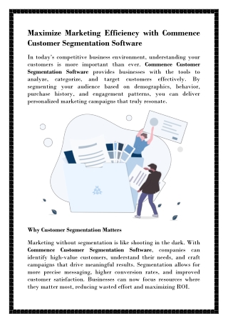 Effective Customer Segmentation with Commence CRM