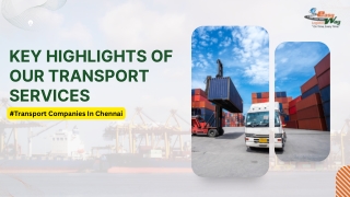 Reliable Transport Companies In Chennai | Easy Way Logistics