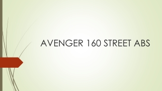 AVENGER 160 STREET ABS
