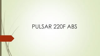PULSAR 220F ABS bike in Nepal