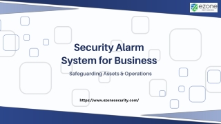 Security Alarm System for Business – Safeguarding Assets & Operations
