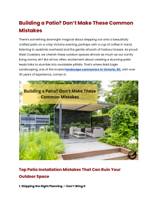 Building a Patio_ Don’t Make These Common Mistakes