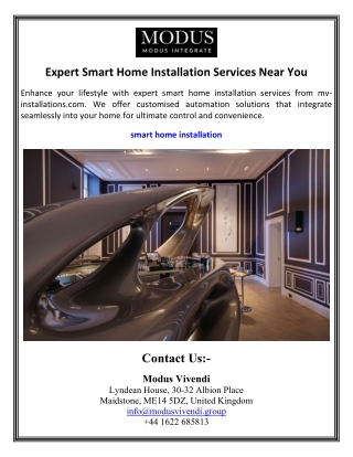 Expert Smart Home Installation Services Near You