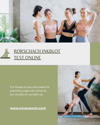 Rorschach Inkblot Test Online – Unlock Personality Insights with PsyQuench