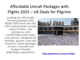 Affordable Umrah Packages with Flights 2025 – UK
