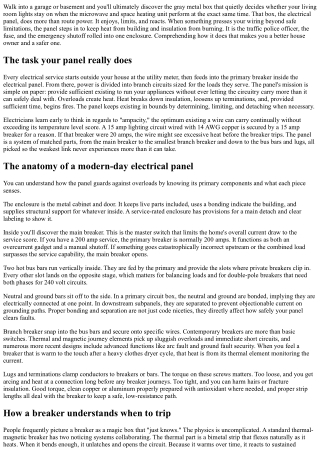 How an Electrical Panel Safeguards Your Home from Overloads