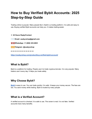 How to Buy Verified Bybit Accounts_ 2025 Step-by-Step Guide