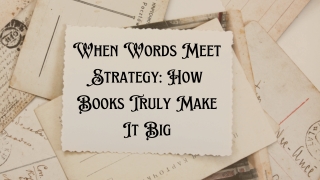 When Words Meet Strategy How Books Truly Make It Big