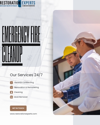 Emergency Fire Cleanup – Fast & Professional Restoration Services
