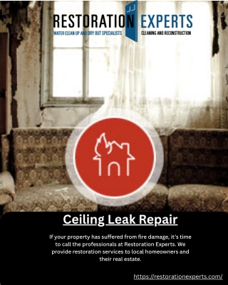 Ceiling Leak Repair – Professional & Reliable Restoration Services