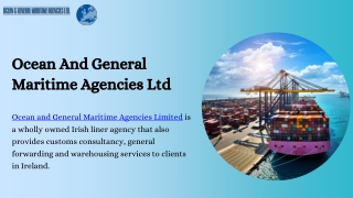 Trusted Freight Shipping Company | Ocean And General Maritime Agencies Ltd