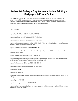 Archer Art Gallery – Buy Authentic Indian Paintings, Serigraphs & Prints Online